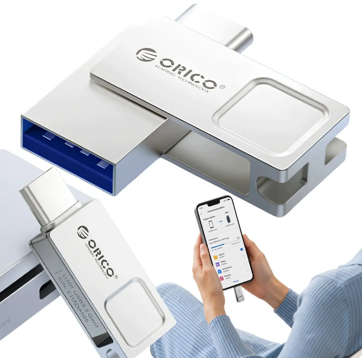 ORICO U301 128 GB USB zibatmiņa