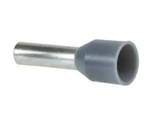 Schneider Electric DZ5CE007D Wire End Sleeve Straight Grey 3.3 mm Diameter 1.5 mm Tube Diameter 100-Pack