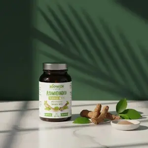 Biowen Ashwagandha Capsules - Nervous System Support Food Supplement - 120 Capsules