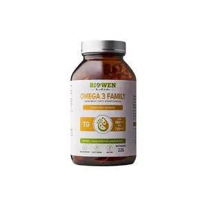 Biowen Omega 3 TG Family Food Supplement 225 Capsules with 720mg EPA and 480mg DHA
