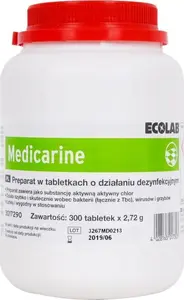 Ecolab Medicarine Chlorine Disinfectant Tablets 300 tablets