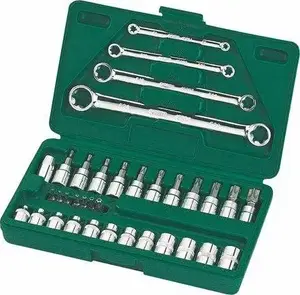 Sata 35-Piece Torx Bit Socket Set with 3/8 Inch Drive and Carrying Case GL09010