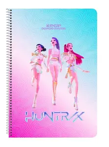 K-POP_DEMON FOLIO NOTEBOOK 80SH HC K-POP DH Cietie vāki piezīmju grāmatiņa 80 loksnes