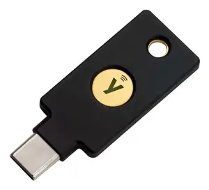Ключ безопасности Yubico YubiKey 5C NFC USB-C 4096-bit RSA 2048-bit RSA для Android Windows 10 iOS