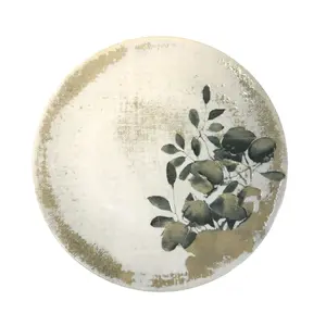 Dinner Plate KETLER Elegant Flowers Ceramic with Floral Motif