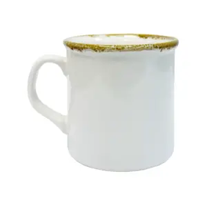 Ketler Silvara Ceramic Mug 9 cm White with Contrast Rim