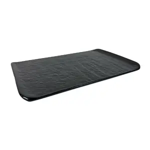 Serving plate New Age rectangular ceramic dark 30x20cm KETLER