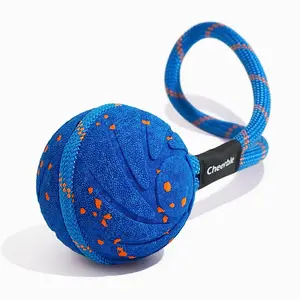 Интерактивная игрушка для домашних животных Cheerble Wicked Ball Air Rope Royal Blue