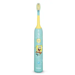 Электрическая звуковая зубная щетка для детей Beurer Spongebob Blue SC11 с технологией звуковых колебаний и 2 насадками