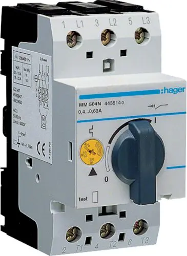 Hager MM504N Motor Protection Circuit Breaker Photo 2