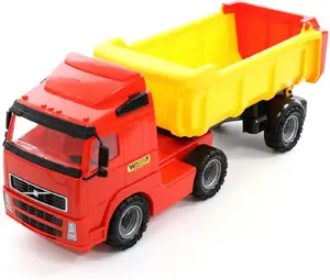 Wader 8749 POLESIE dump truck with trailer mechanical toy
