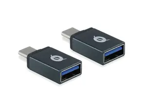 Адаптер Conceptronic DONN USB-C в USB-A OTG 2 шт. USB 3.1 Gen 1 Type-C папа в Type-A мама черный
