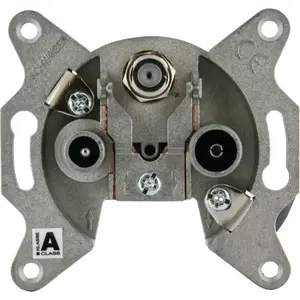 Schwaiger DSE950 531 SAT Single/Radial Outlet Socket Silver White