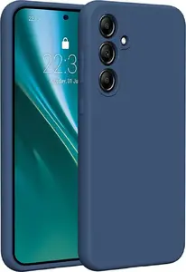 Чехол Etteri Silicone Case для Samsung Galaxy A55 5G темно-синий