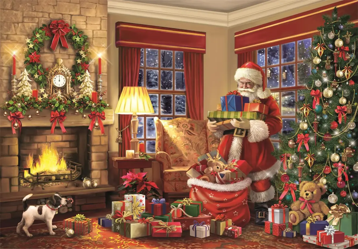 Clementoni 1000 pcs Santa's Visit Compact 39924 Photo 2