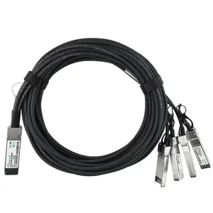 BlueOptics Q+BC0002-S+-BL Breakout Direct Attach Copper Cable passive 40 Gigabit to 4x10 Gigabit Twinaxial QSFP to 4xSFP+ 2 m Black