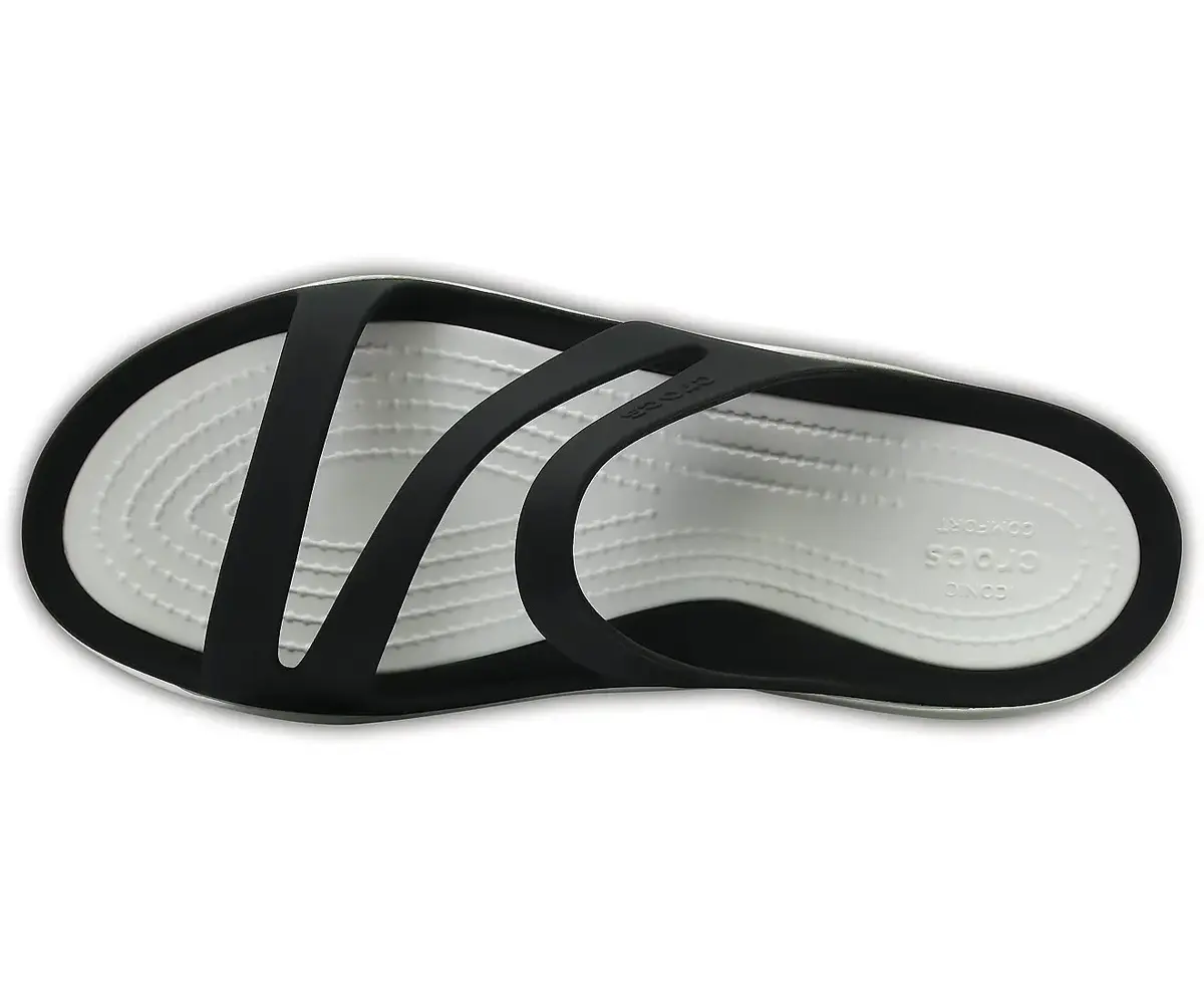 Женские сандалии Crocs Swiftwater Sandal W черно-белые Photo 4