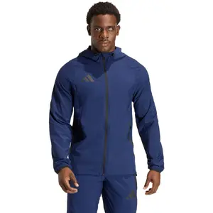 Мужская куртка ветровка adidas Tiro 26 Travel Windbreaker синяя KD3334