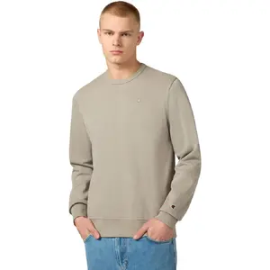 Vīriešu džemperis Champion Crewneck Sweatshirt bēšs 220785 ES035 L ar garām piedurknēm