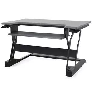 Galda konvertēšanas statīvs ERGOTRON WorkFit-T Black — nerūsējošā tērauda rāmis, augstums 380 mm, max slodze 15,9 kg