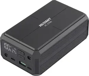 Внешний аккумулятор Voltcraft VC-2700 27000 мАч Li-Ion черный с USB Power Delivery 3.0, PPS, быстрой зарядкой, одновременной зарядкой и разрядкой и индикатором статуса