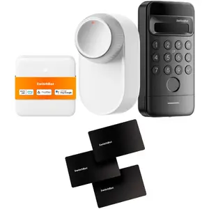 Viedā durvju slēdzene Switchbot Lock Ultra Vision Combo balta