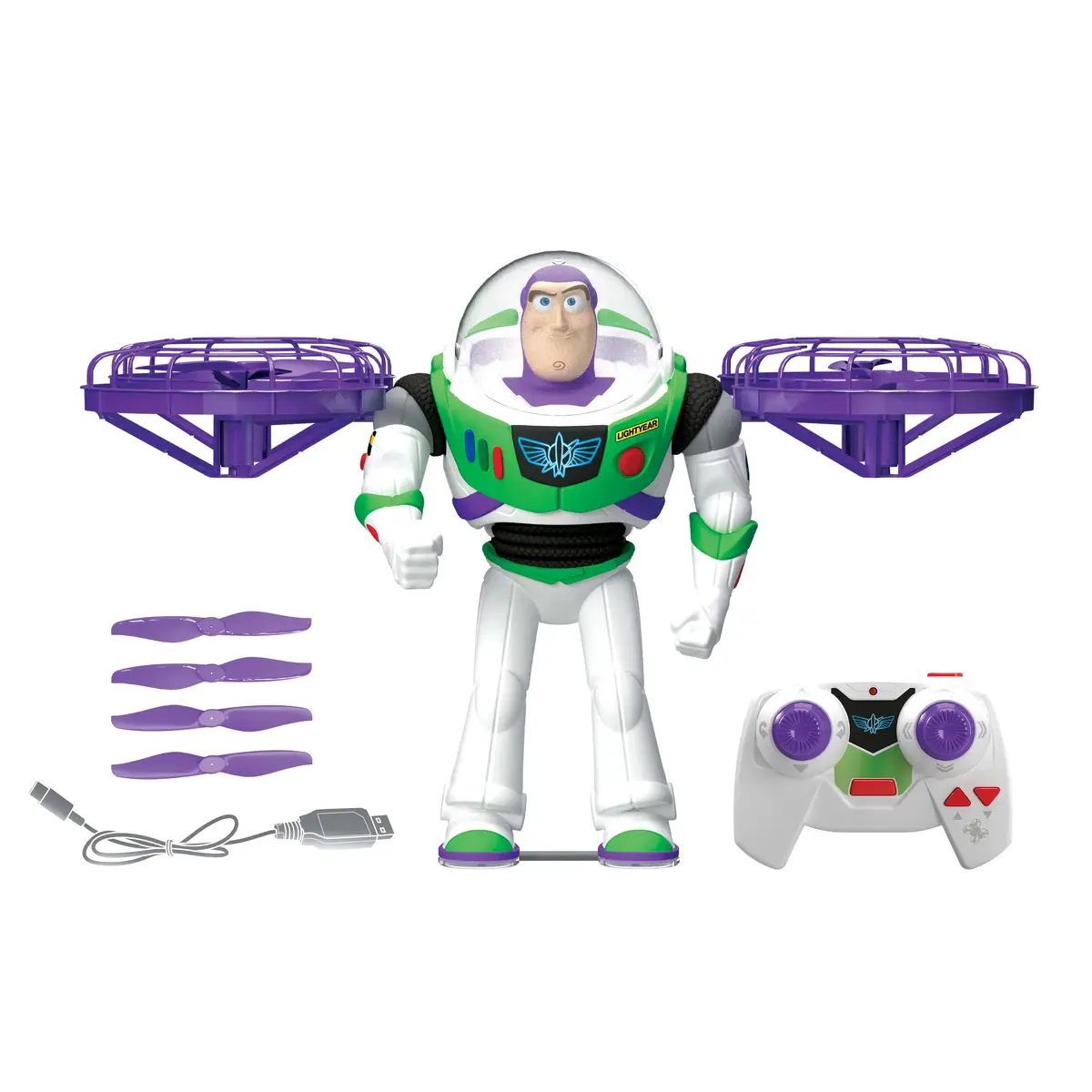 MATTEL Toy Story Buzz Lightyear Flying RC Action Figure Photo 6
