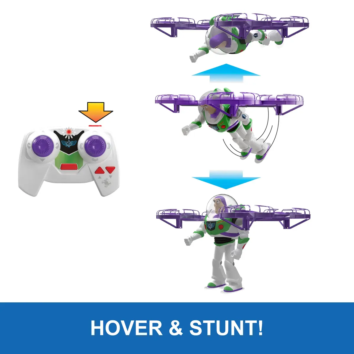 MATTEL Toy Story Buzz Lightyear Flying RC Action Figure Photo 8