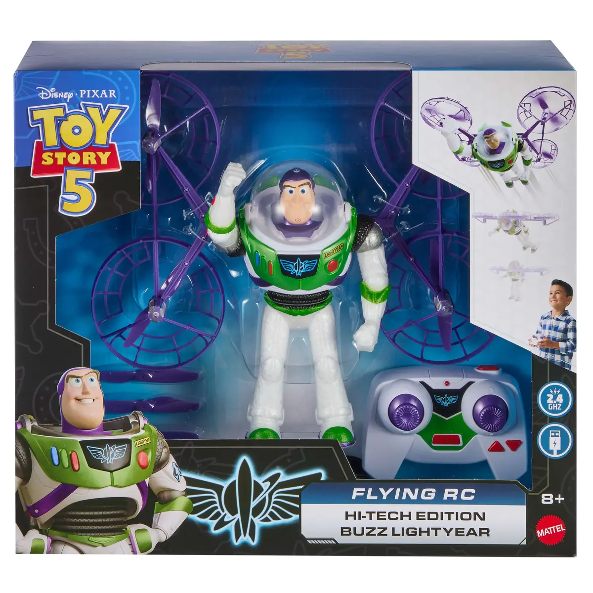 MATTEL Toy Story Buzz Lightyear Flying RC Action Figure Photo 10