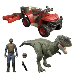 Mattel Jurassic World figūriņa un apvidus automobilis JKG91