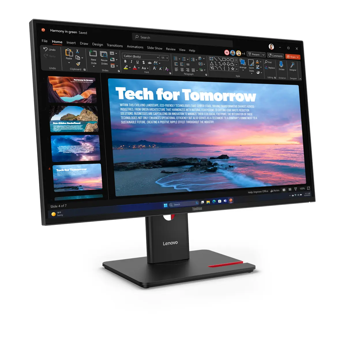 Монитор Lenovo T27QD-40 Photo 3