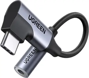 UGREEN CM991 USB-C to 3.5mm Stereo Jack Audio Adapter with Angled Plug