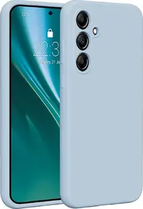 Чехол Etteri Silicone Case для Samsung Galaxy A55 5G светло-голубой