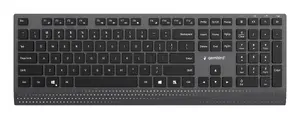 Gembird KB-MCH-06 Slim Wired Multimedia Keyboard with Type-C Adapter US Layout Black