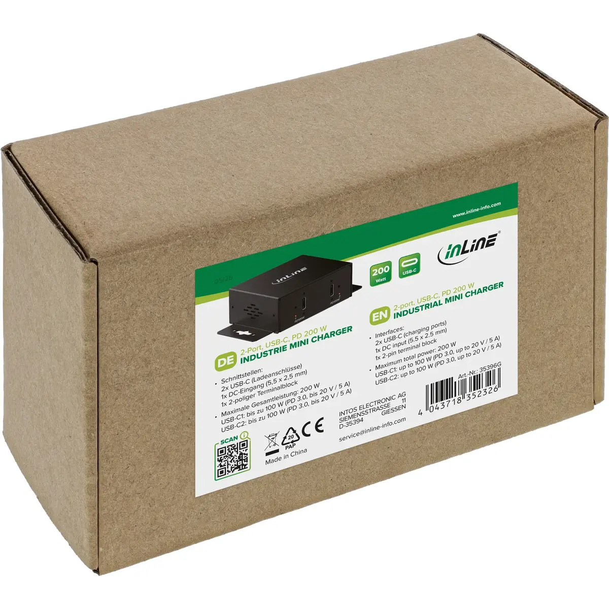 InLine 35396G 2-Port Mini Charger Photo 5