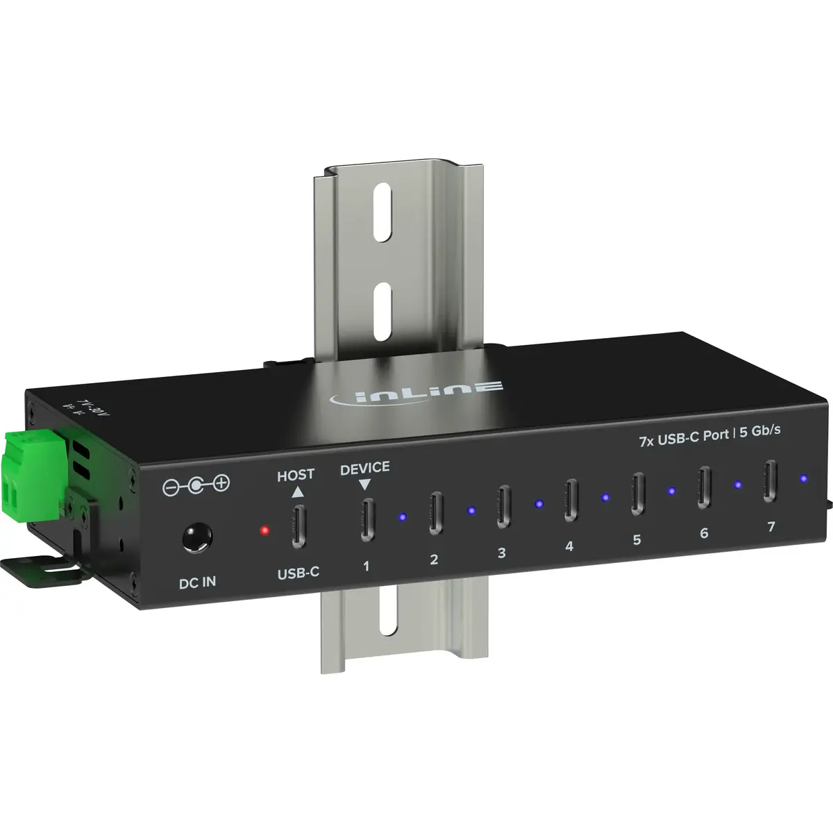 Промышленный USB-концентратор InLine 35396E Photo 3