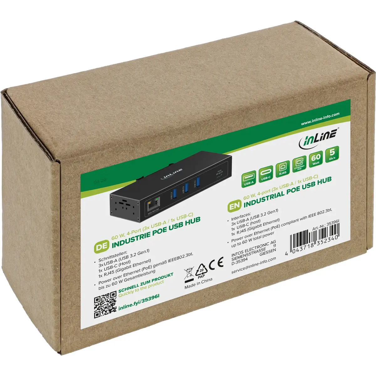 Концентратор InLine 35396I USB-C Photo 6
