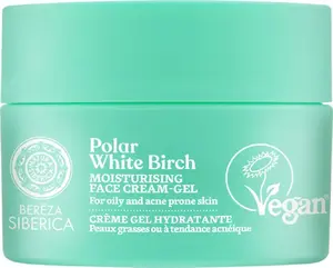 Natura Siberica Wegański, nawilżający krem do skóry tłustej oraz z tendencją do powstawania trądziku Bereza 100ml