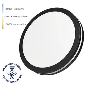 VISIONAL LED Waterproof Ceiling Light with PIR Sensor 40W 3CCT 4800Lm IP65