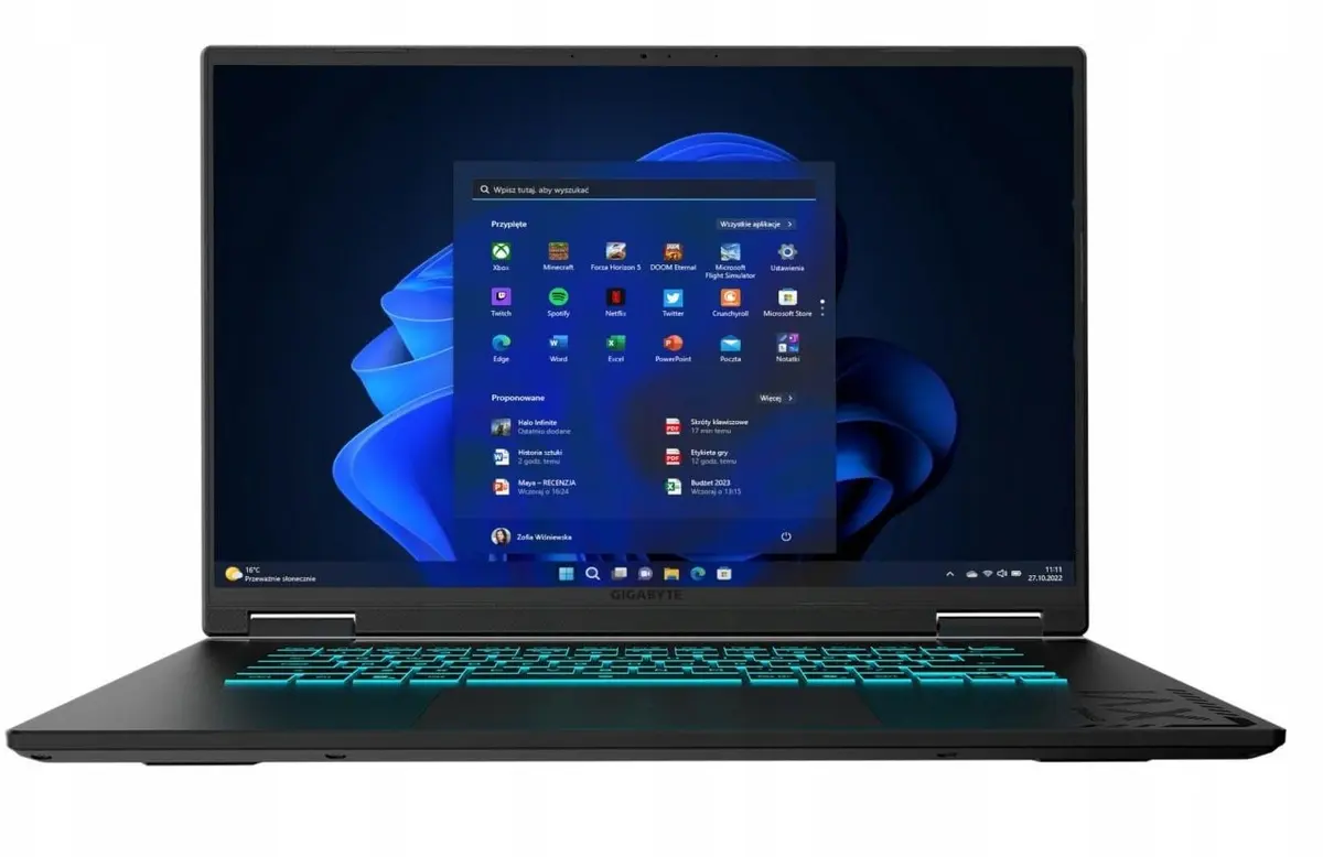 Gigabyte GAMING A16 PRO portatīvais dators