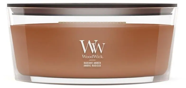 WoodWick Radiant Amber Elipse aromatizētā svece
