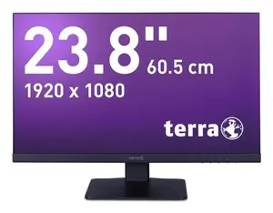 Terra 3030261 datora monitors 60.5 cm (23.8") Full HD LCD 1920 x 1080 pikseļi melns iebūvēti skaļruņi VESA stiprinājums augstuma regulēšana AMD FreeSync
