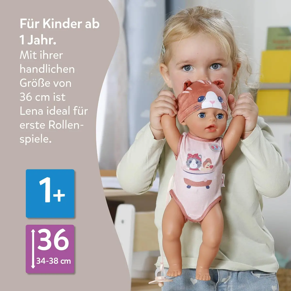 Zapf Creation Baby born Lena cat 36cm Игрушка Photo 6