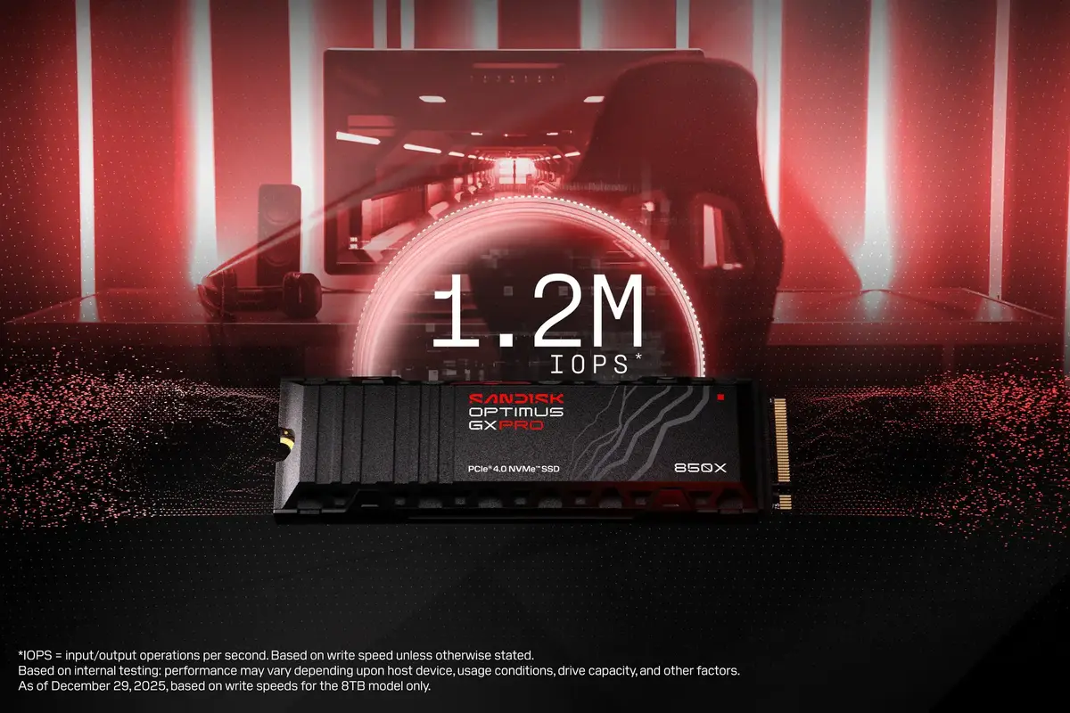 SanDisk Optimus GX PRO 850X 8 ТБ M.2 SSD Photo 6