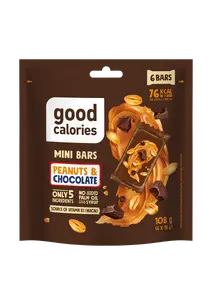 Mini Nut Bars with Peanuts and Chocolate GOOD CALORIES