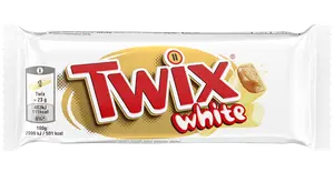 Twix White 46g Šokolādes batoniņš ar cepumu un balto šokolādi