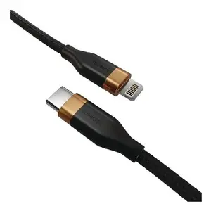 Кабель Duracell DRU5024A Lightning на USB-C 2 м черный