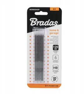 BRADAS DIY-PCAR01/6B Refill Leads for Automatic Construction Pencil