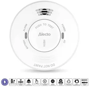 Alecto SDV10 Smoke Detector with Mains Power and 5-Year Battery Backup