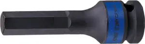 King Tony 401507M Ударная головка с шестигранной насадкой 1/2 дюйма 7мм x 80мм